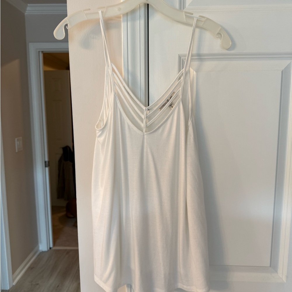 Express White Spaghetti Strap Top